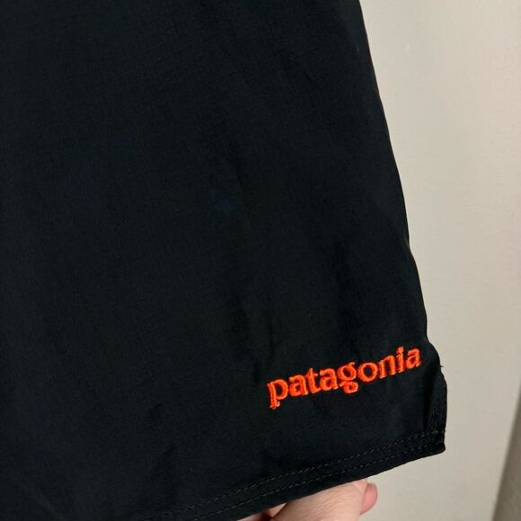 Patagonia Men's Light & Variable Board Shorts Swimming Suit Solid Black Size 36 - Picture 2 of 5